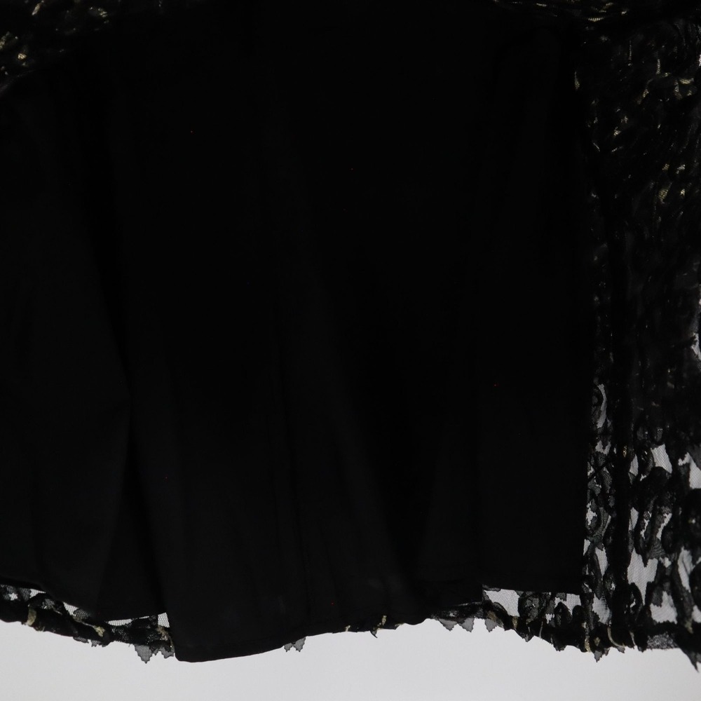 Tuckernuck Nightly Organza Easton Top Women S Black Glam Party Boho Flowy Airy - Picture 6 of 16